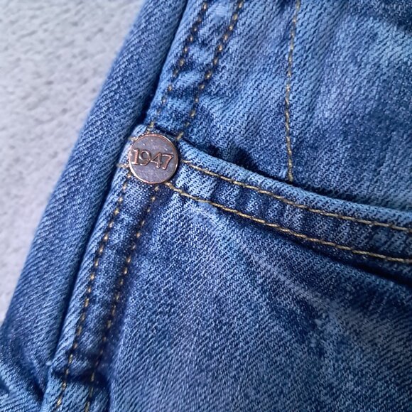 Wrangler Retro Jean Men 39x31, Tag 38x32 Slim Boot Blue Denim Western 77MWZGL - Picture 6 of 13